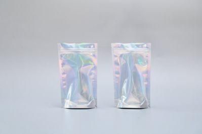 Factory Direct Sale Holographic Film Stand up Pouch Mylar Bag