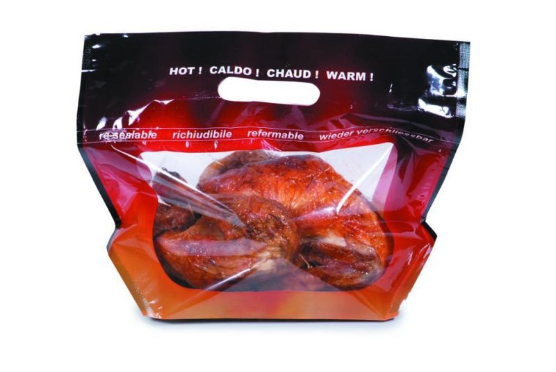 Microwavable Roast Chicken Packaging Bag Stand up Zipper Pouches