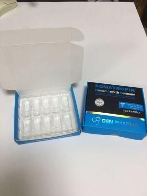 Manufacture Customize 2ml X 10iu Vial HGH Box Packaging Labels with Insert Plastic Tray