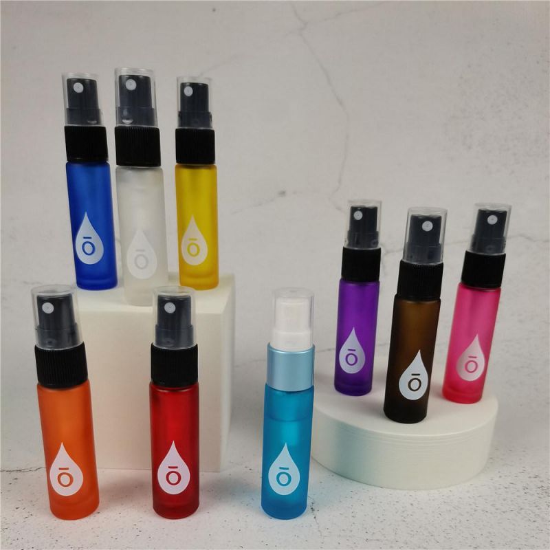 Round Glass Perfume Spray Bottle with Different Colors