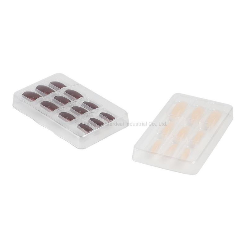 Custom Vacuum Formed Fake Nails Plastic Cosmetic Blister Insert Packaging Tray