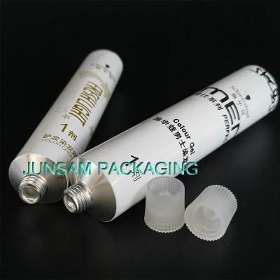 Collapsible Aluminium Printing Empty Flexible Soft Tubes Hair Coloring Packing OEM Custom Artwork