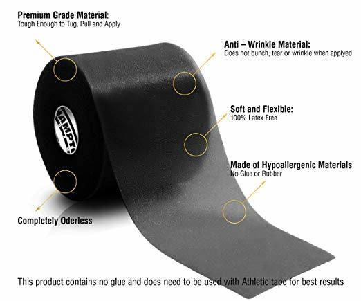 Sports Wrap/Athletic Tape Professional Grade Foam Perfect for Taping Wrist Ankles and Knees Ultra Strong Easy to Tear