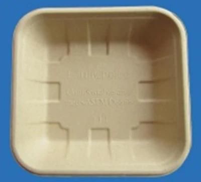 Bamboo Pulp Tray/ Disposable Fruit Vegetable Packaging Tray