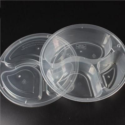 Disposable Plastic PP Mess Tin Clear Food Packaging with Lid