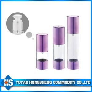 Hs-008b 50ml Capacity Press Airless Pump Bottle Using All Water