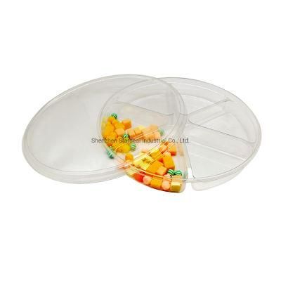 Plastic Snack Packaging Box Divided Blister Sushi Nuts Insert Tray