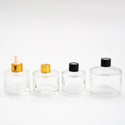 Stock Now 50ml Clear Round Recyclable Luxury Fragrance Empty Perfume Bottle Spray Glass Bottle with Pump