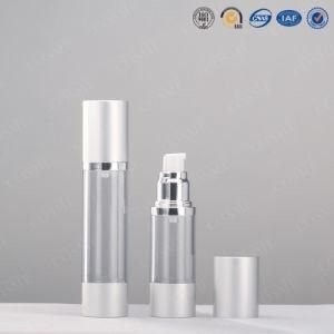 Plastic Clear Airless Bottle for Cosmetic Packaging