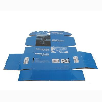 Recyclable White and Blue Printed Corrugated Cardboard Packaging Carton Box