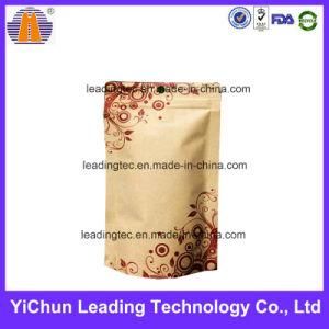 Customized Printed Kraft Paper Packaging Stand up Zipper Ziplock Bag