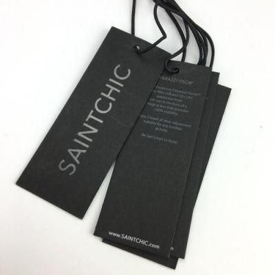 Custom Thick Paper Hangtags for Clothes Eco Friendly UV Paper Hang Tags