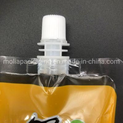 Reusable Clear Plastic Flask Bags Travel Beverage Alcohol Liquid Liquor Packaging Cruise Sneak Drink Spout Pouch