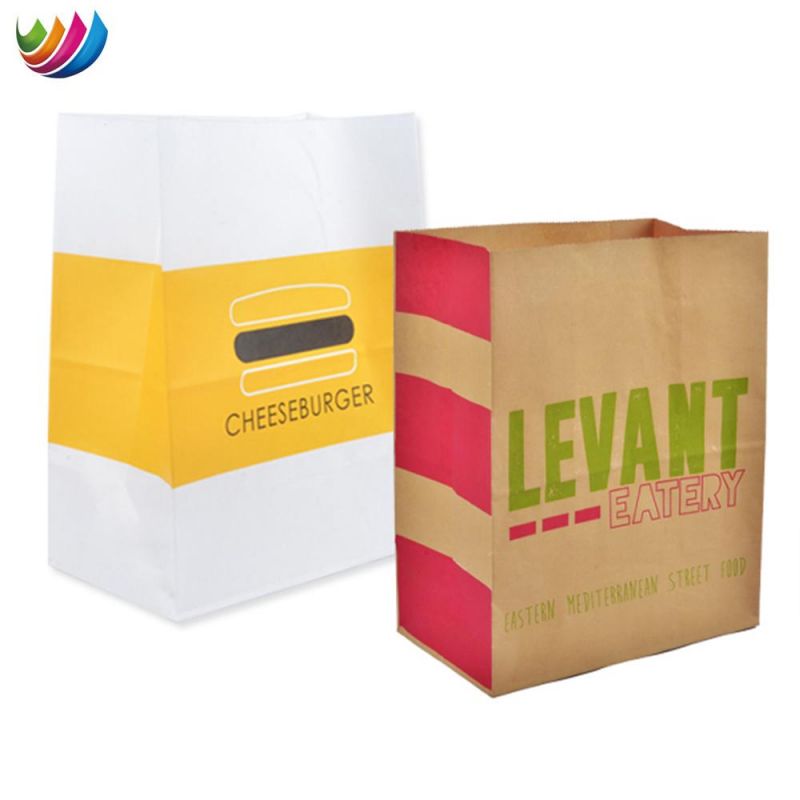 Square Bottom Brown Kraft Bread Paper Bag