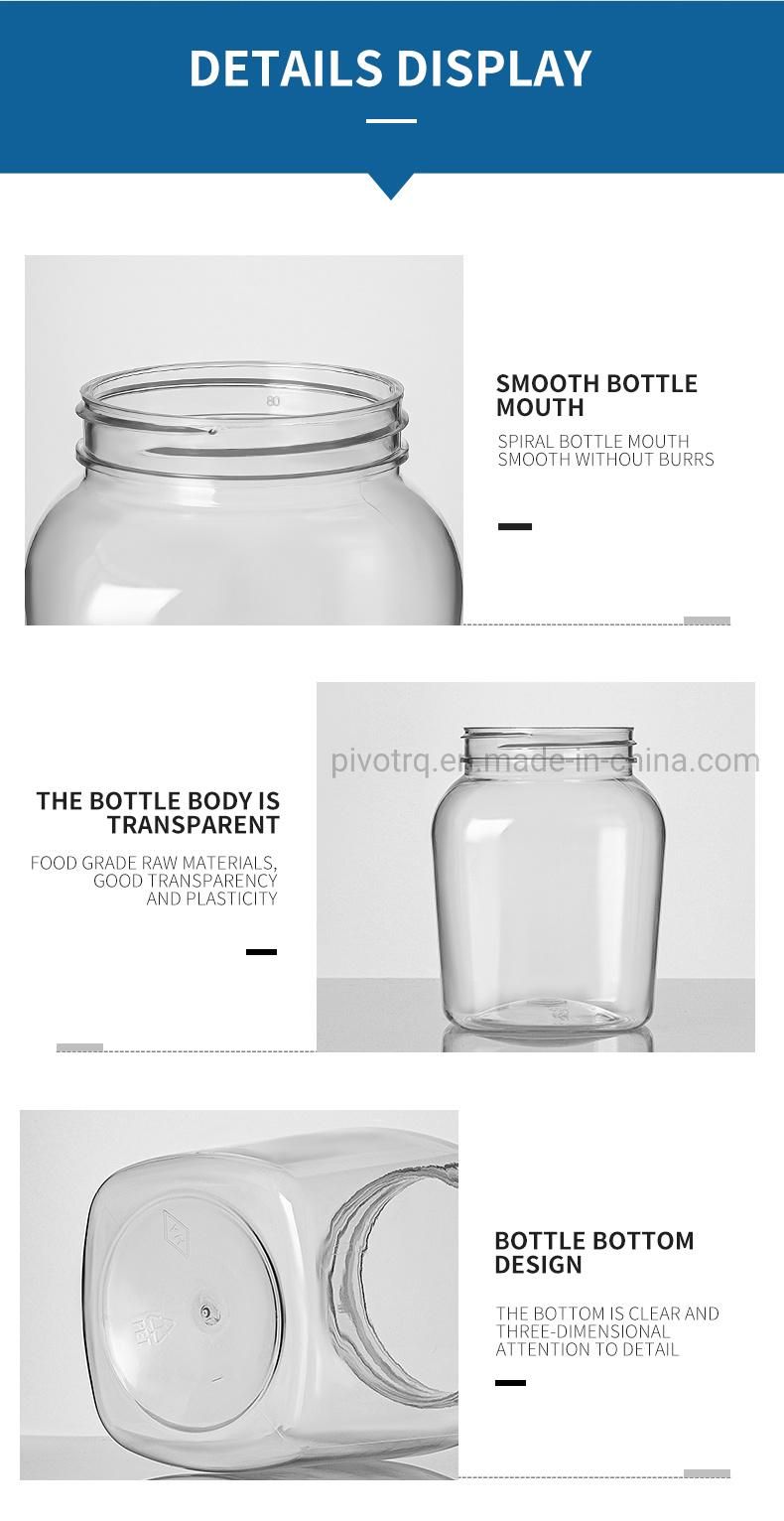 300g Clear Plastic Honey Bottle with PP Cap for Honey Packaging