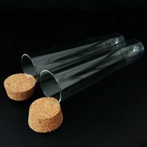 Flat Bottom Glass Test Tube with Cork
