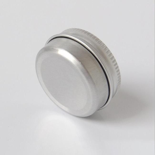 Thread Round Aluminum Jar