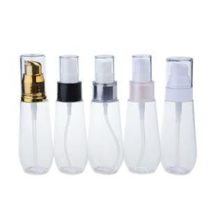 Portable Travel Refillable 30ml 60ml 120ml PETG Lotion Clear Plastic Bottle