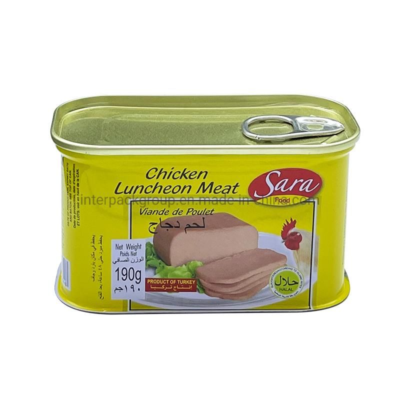 Canned Style Beef Luncheon Meat Heat Preservation Process Body Part Canned Beef