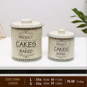 Directly Factory Customs Round Tea Cup Shape Cookie Tin Box with Cover