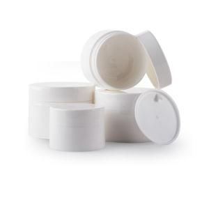 PP White Cosmetic Cream Jar Double Wall Layer Plastic Skincare Cream Jar