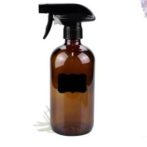 Sprayer Empty Amber Glass Spray Bottles 16 Ounce Refillable Container for Essential Oils Cleaning Products