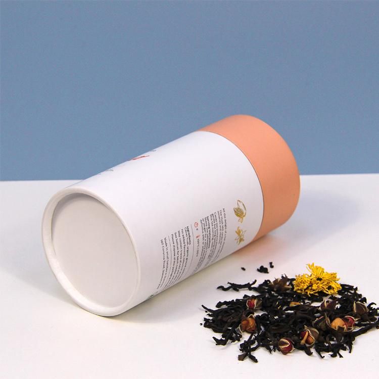 Firstsail Custom Special Surface Finishing White Round Shape Paper Tube Package Gift Cosmetic Clothing Electronics Cylinder Packaging