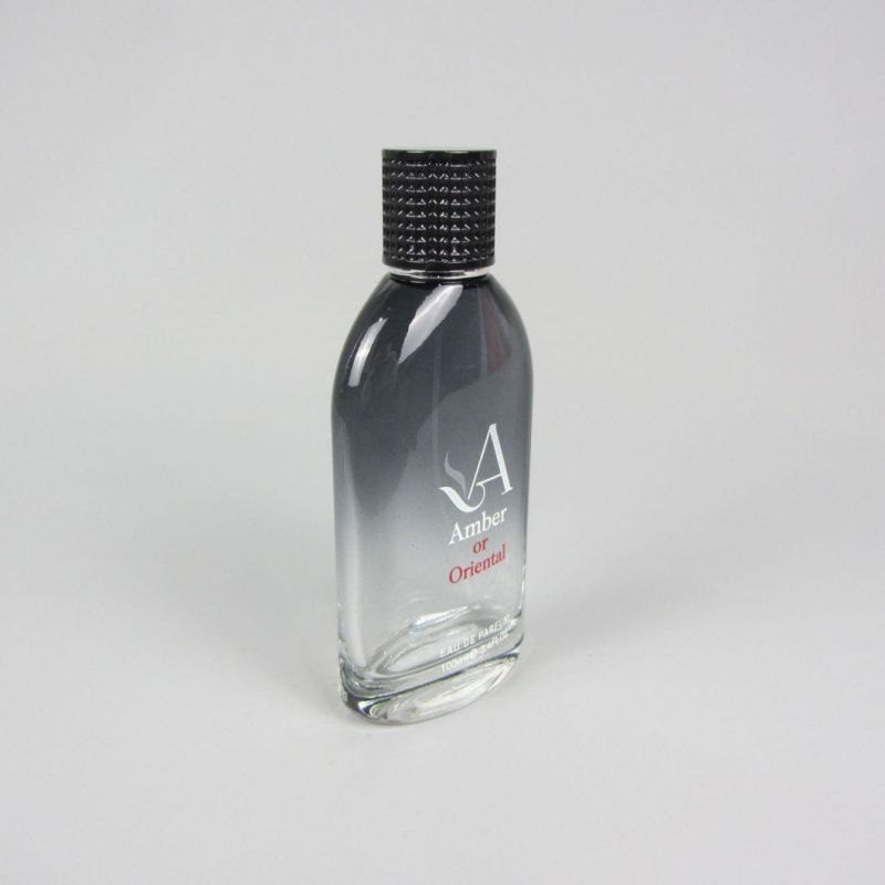 100ml White Custom Glass Perfume Spray Bottle with UV Metal Cap