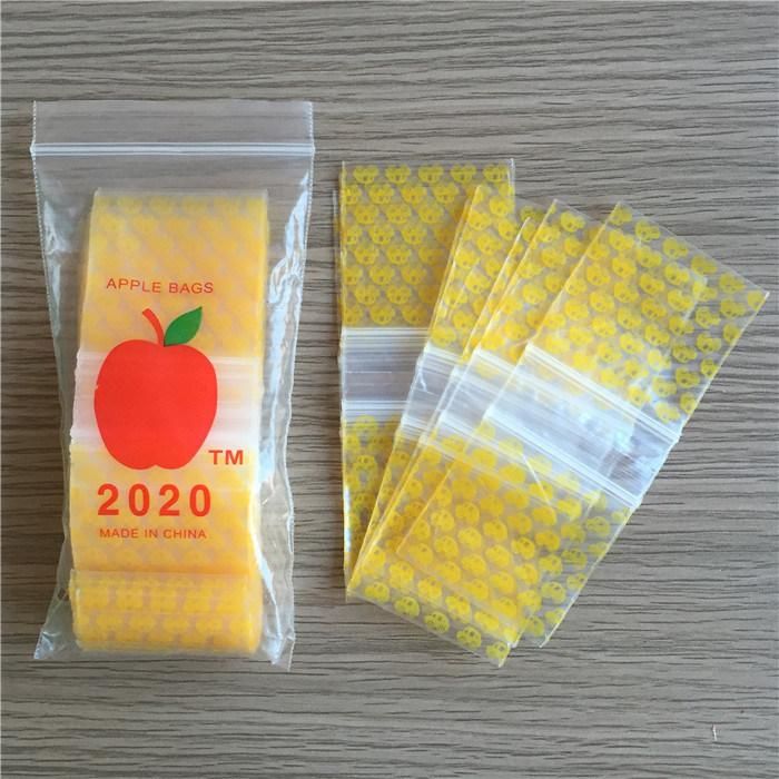 Clear Customizable Mini Zipper PE Plastic Packaging Bags Self-Sealing Poly Bag for Packing Food