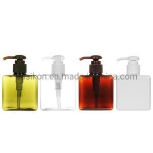 Hot Sale 250ml 450ml Square PETG Plastic Shampoo Bottle
