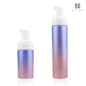 120ml/250ml Foam Bottle Gradient Color Facial Foamer Bottle Cleansing Pet Foam Bottle