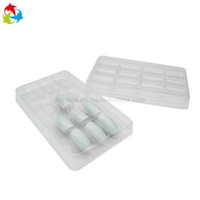 False Nail Plastic Pet Blister Tray with Lid