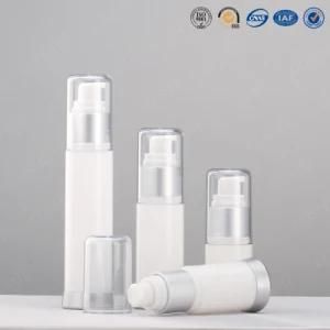 Luxury Sliver Alumite Acrylic Airless Bottle for Cosmetic Packaging