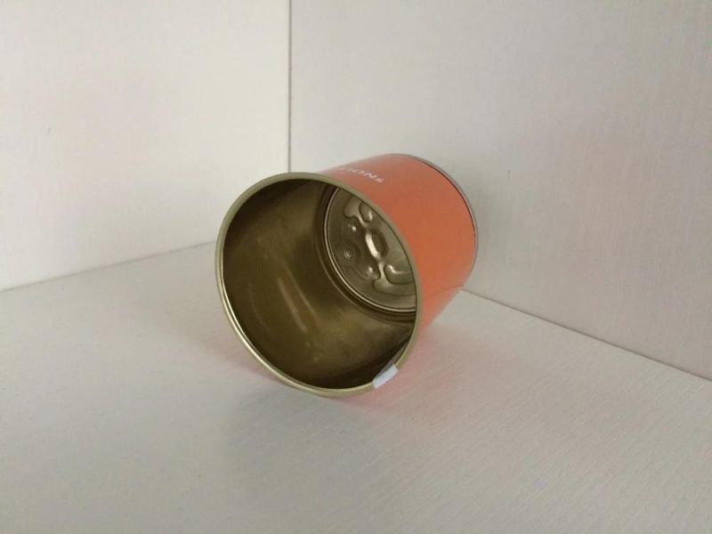 Custom Printed Mini Round Storage Tin Metal Can for Beverage Juice Packing