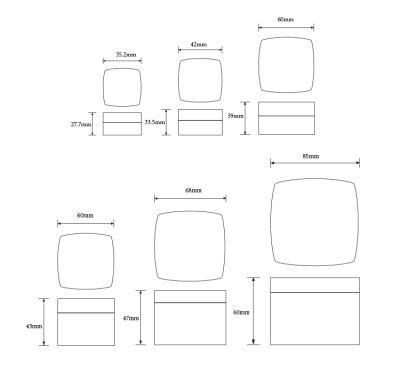 5g 10g 15g 30g 50g 100g Plastic Square Shape Cosmetic Cream Jar Acrylic Jar Wholesale