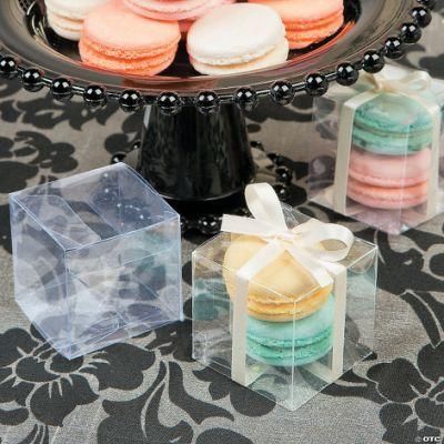 Food Grade Macaron Packaging Clear Acetate Cake Box