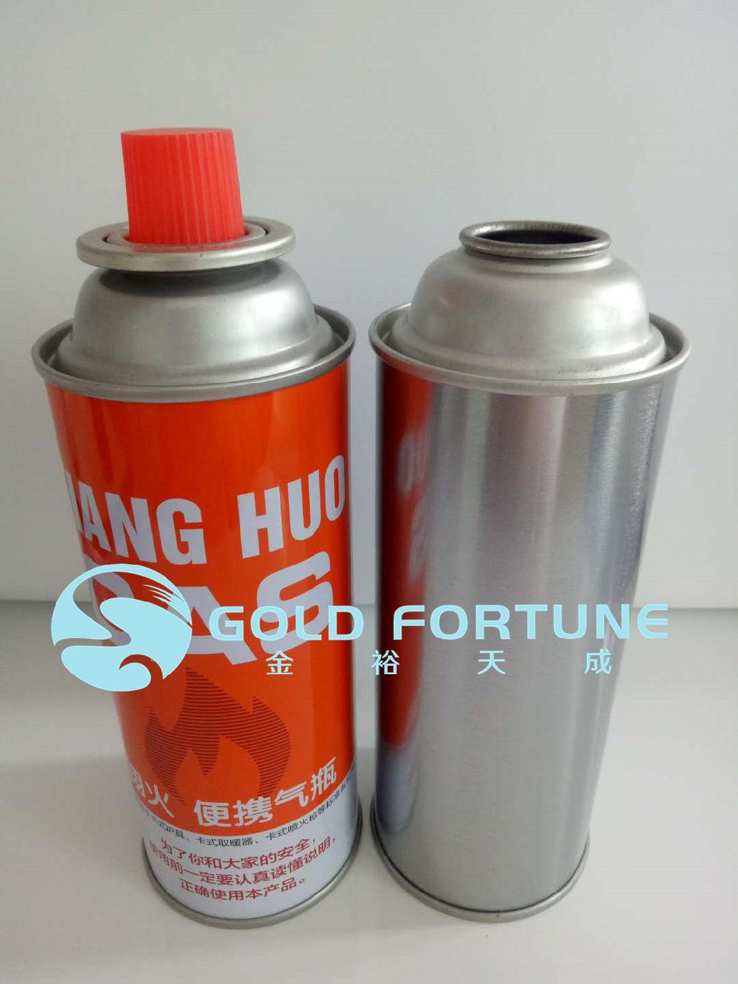Metal Tinplate Butane Gas Stove Refill Aerosol Cans