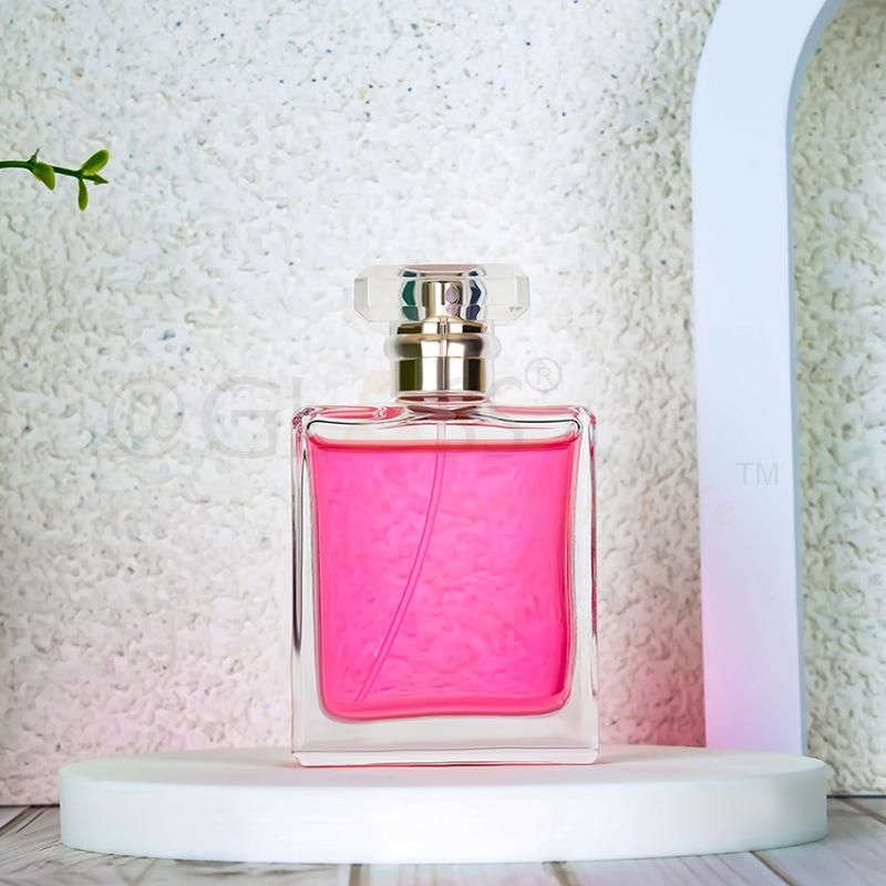 Personalized Perfume Bottle with Perfume Sprayer and Fancy Cap