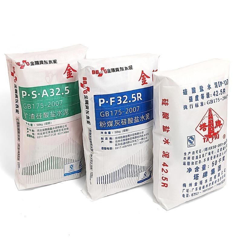25kg Big Size Heavy Duty Square Bottom Cement Industrial Building Material Putty Powder Perforated PP Valve Bag
