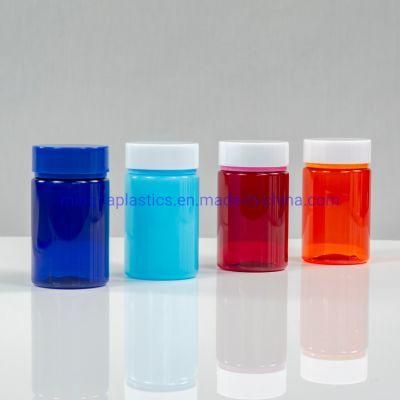 75ml Small Size Cylinder Shape Pill/Tablets/Capsule/Vitamin Packaging Plastic Container