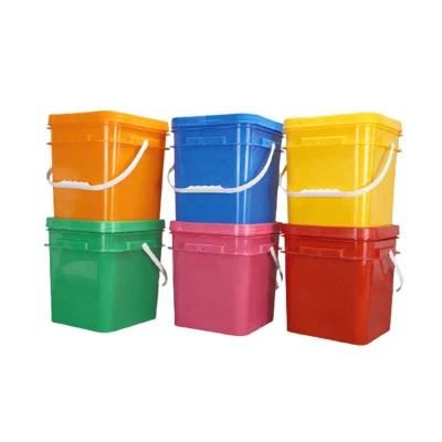 New Products High Grade Large White Blue Black Custom Color Clear Square Plastic Buckets