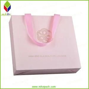 Custom Pink Color Coated Paper Shopping Gift Bag