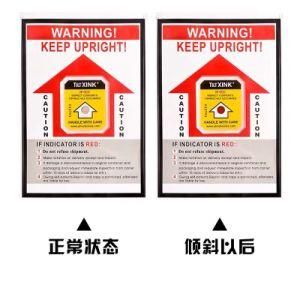 Anti Dumping Display Label 80 Degree Anti Tilting Label Dumping Mark