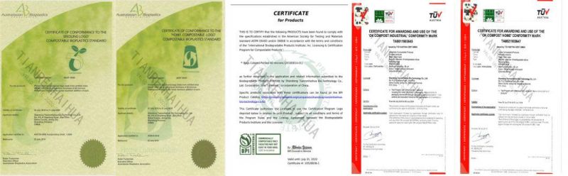 Biodegradable Plastic T Shirt Bag Compostable Bags with En 13432 Certificate