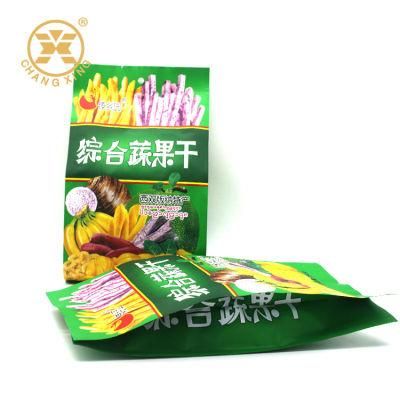Custom Logo Printing Plastic Zipper Top Stand up Bags for Dried Fruit Mango Chips Packaging