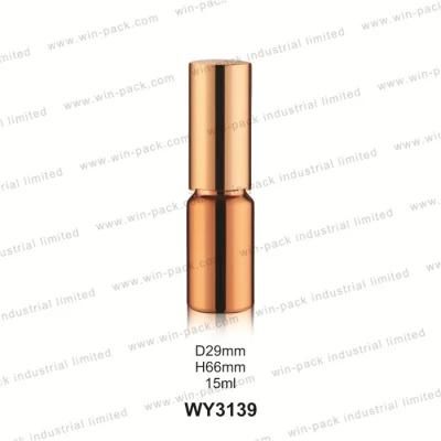 Custom Made Clear Plating Metal Glass Pump Spray Personal Care Oil Bottle with 10ml 15ml 20ml 30ml 100ml