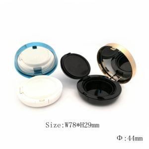 Plastic Loose Powder Case Empty Round Cosmetic Loose Powder Jars with Sifter and Mirror