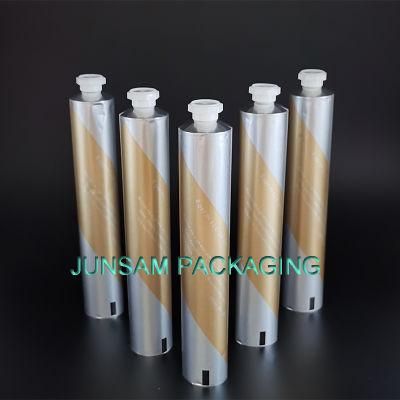 99.7% Purity Aluminium Octagonal PP Cap Epoxy Phenolic Lacquer Empty Soft Foldable Cosmetic Packaging Tube