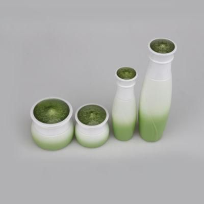 30g 50g Empty Gradient Glass Cream Jar 40ml 100ml 120ml Round Glass Pump Bottle for Serum