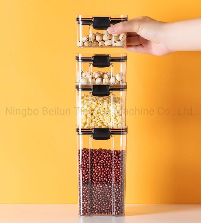 Pet Material Cereal Storage Container Set Cereal Jar Kitchen Plastic Storage Box